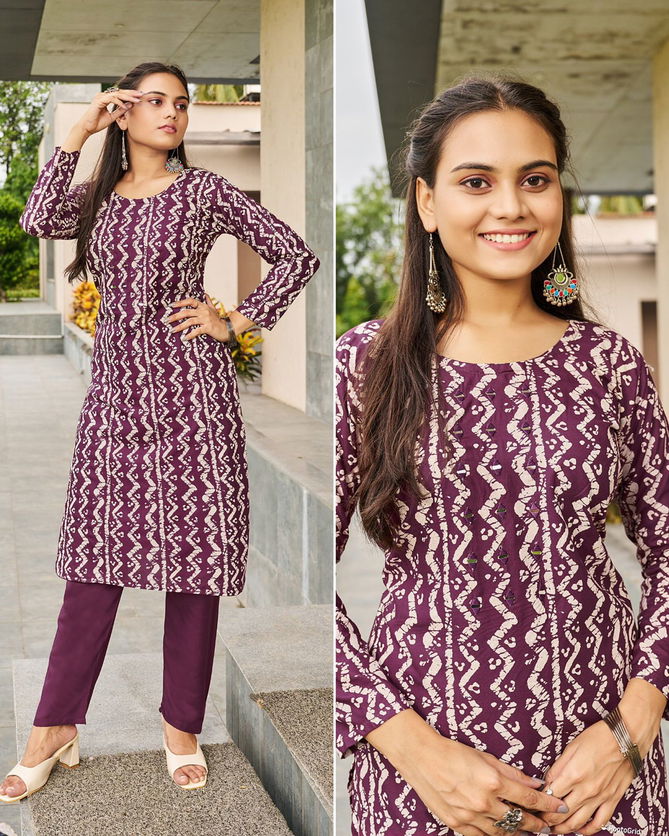 Sibori Vol1 Rayon Print Kurti And Pant Catalogue